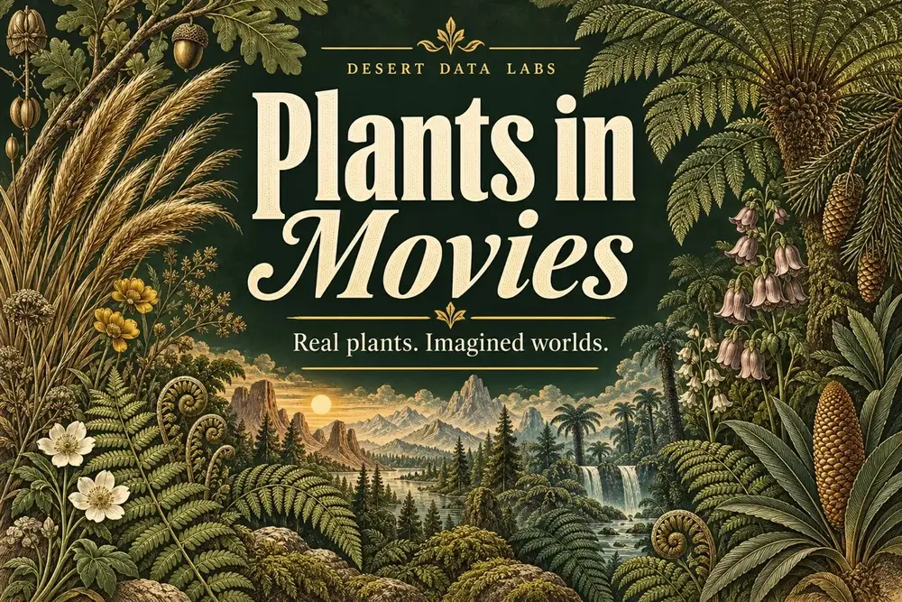 Botanical illustration from Plants in Movies