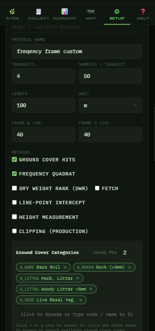 Building a custom protocol in EcoPlot